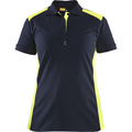 Blaklader Ladies Polo Shirt, Dark Navy/Yellow
