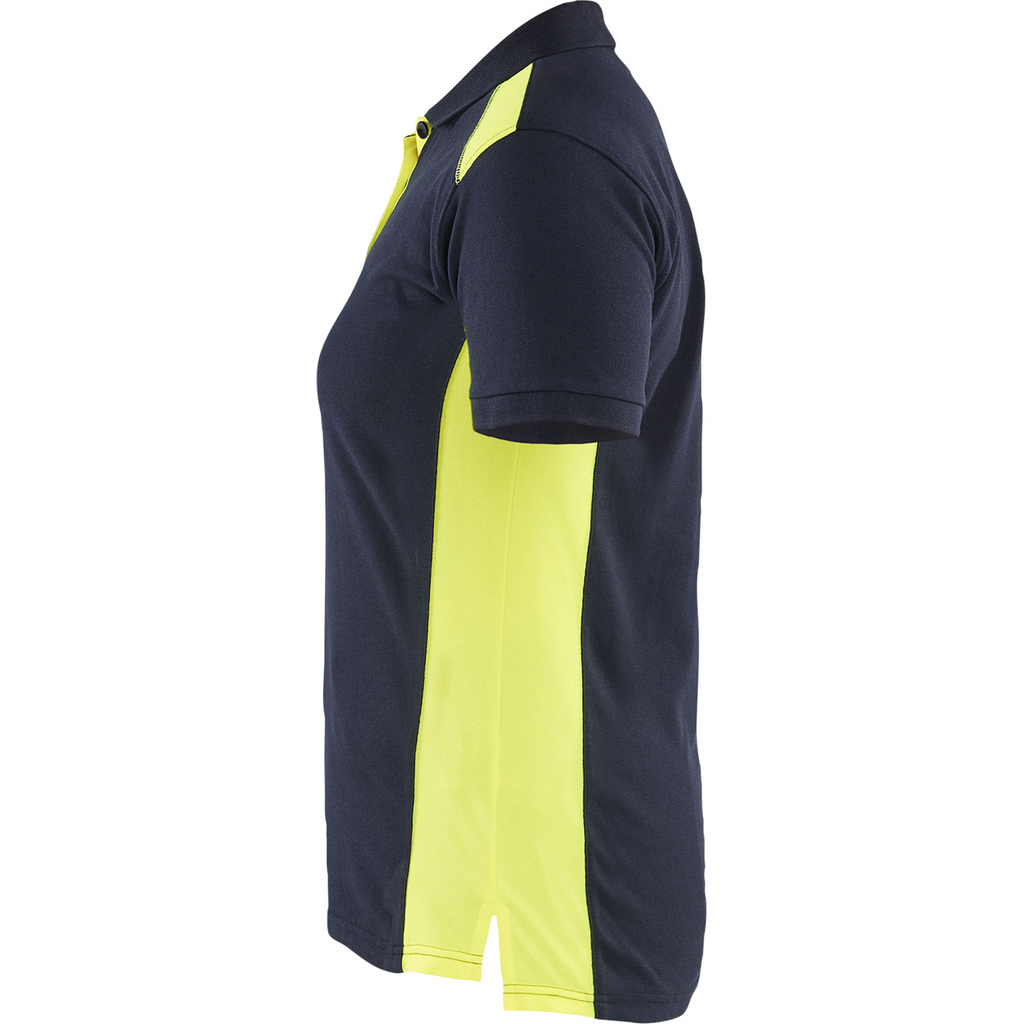 Blaklader Ladies Polo Shirt, Dark Navy/Yellow (3)