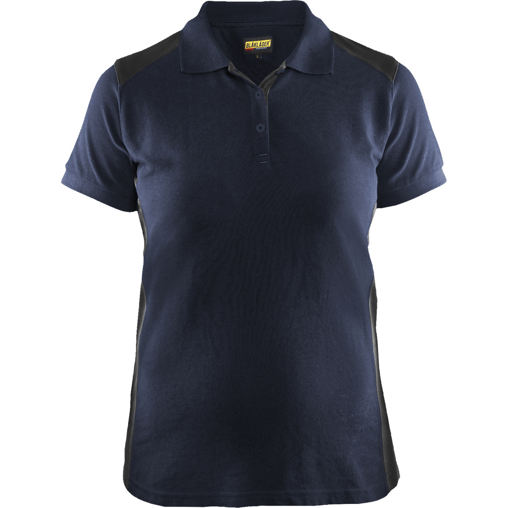 Blaklader Ladies Polo Shirt, Dark Navy/Black