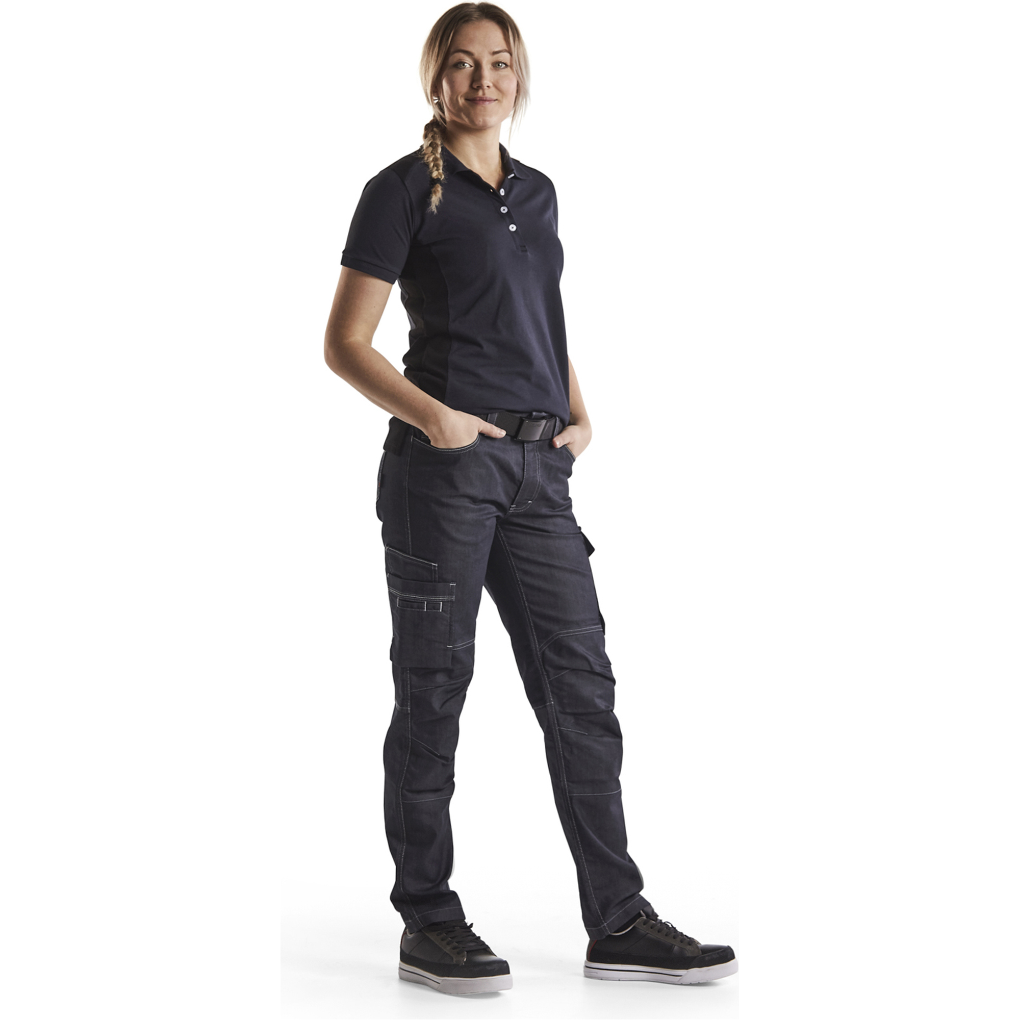Blaklader Ladies Polo Shirt, Dark Navy/Black (5)