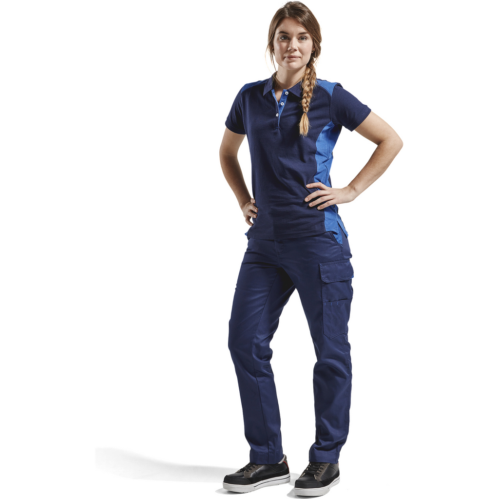 Blaklader Ladies Polo Shirt, Navy/Royal Blue (5)
