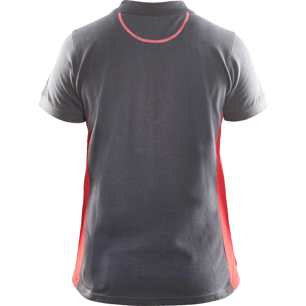 Blaklader Women's Polo Shirt, Grey/Red (4)