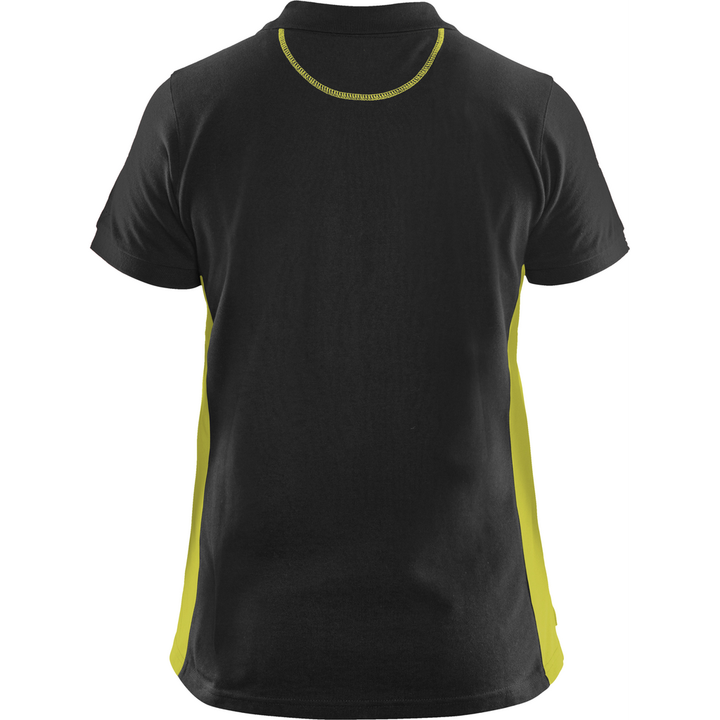 Blaklader Ladies Polo Shirt, Black/Yellow (4)