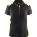 Blaklader Ladies Polo Shirt, Black/Yellow