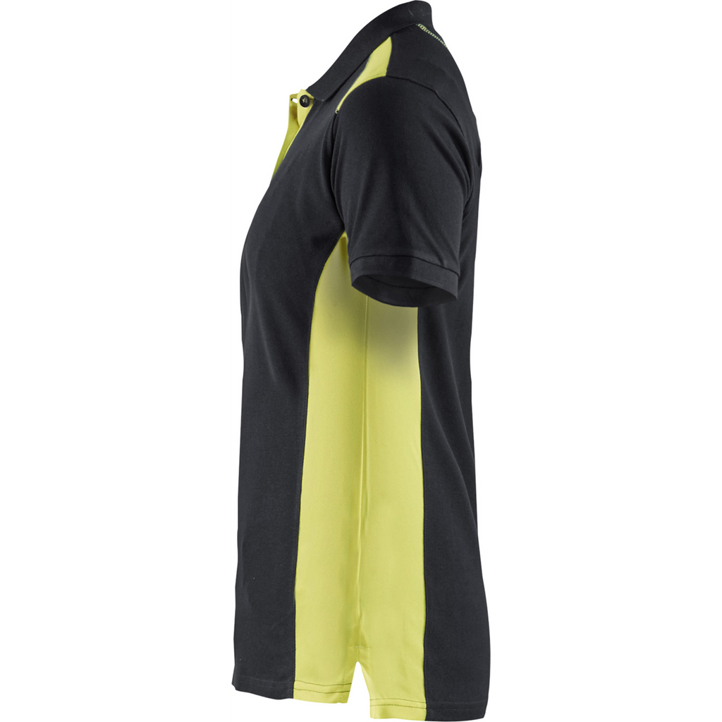 Blaklader Ladies Polo Shirt, Black/Yellow (3)