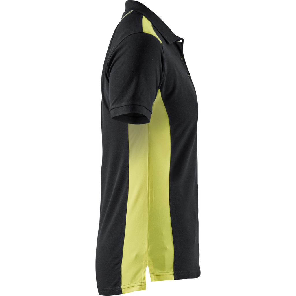 Blaklader Ladies Polo Shirt, Black/Yellow (2)