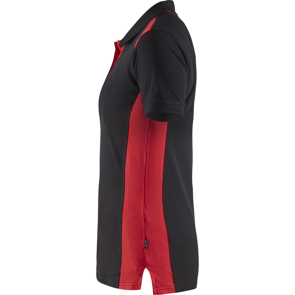 Blaklader Ladies Polo Shirt, Black/Red (3)