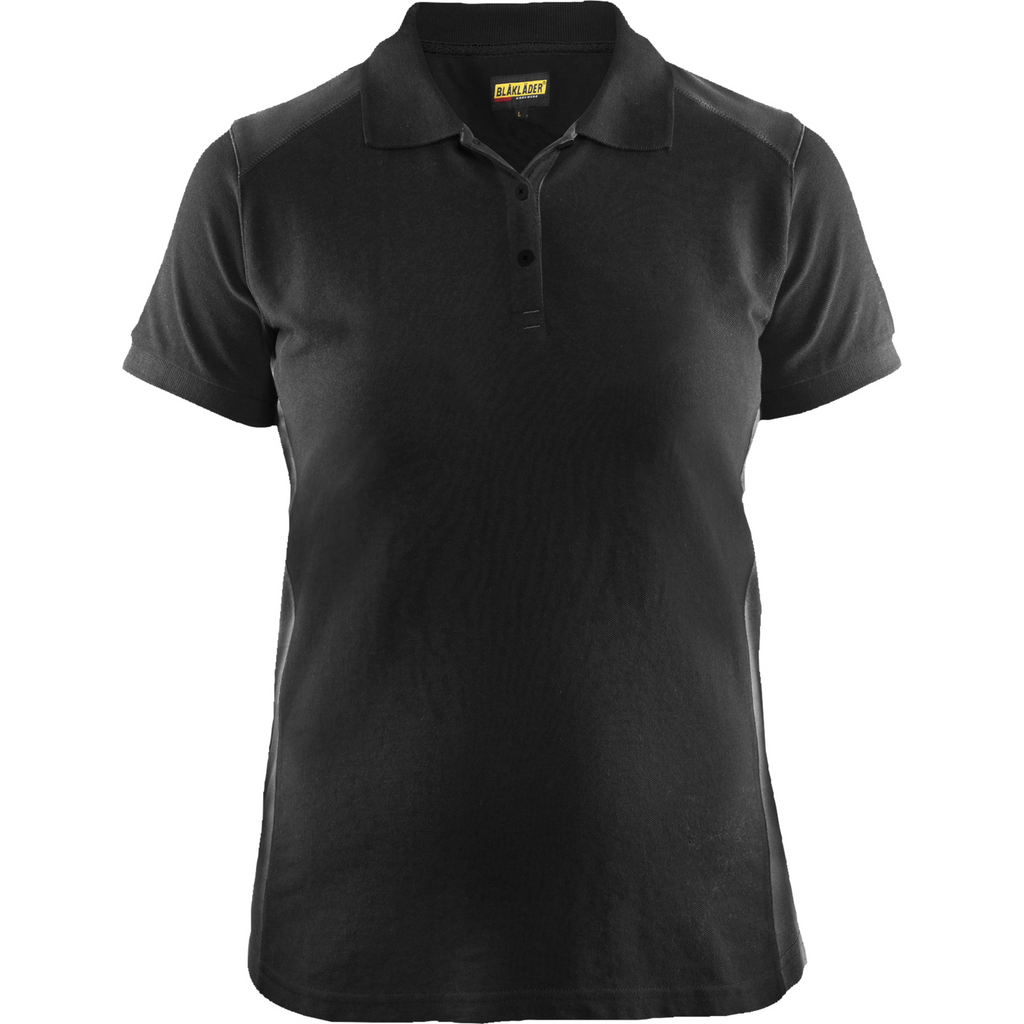 Blaklader Ladies Polo Shirt, Black/Dark Grey