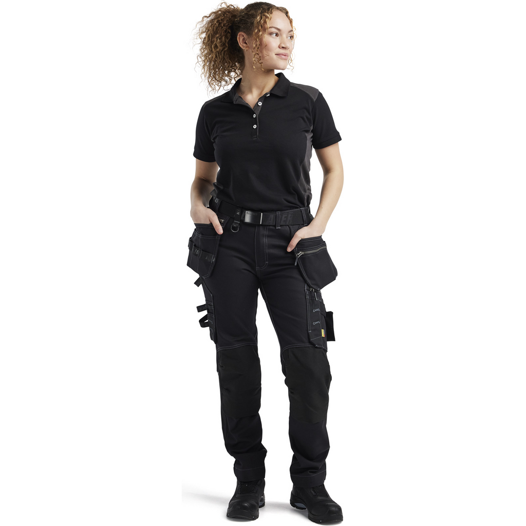 Blaklader Ladies Polo Shirt, Black/Dark Grey (5)