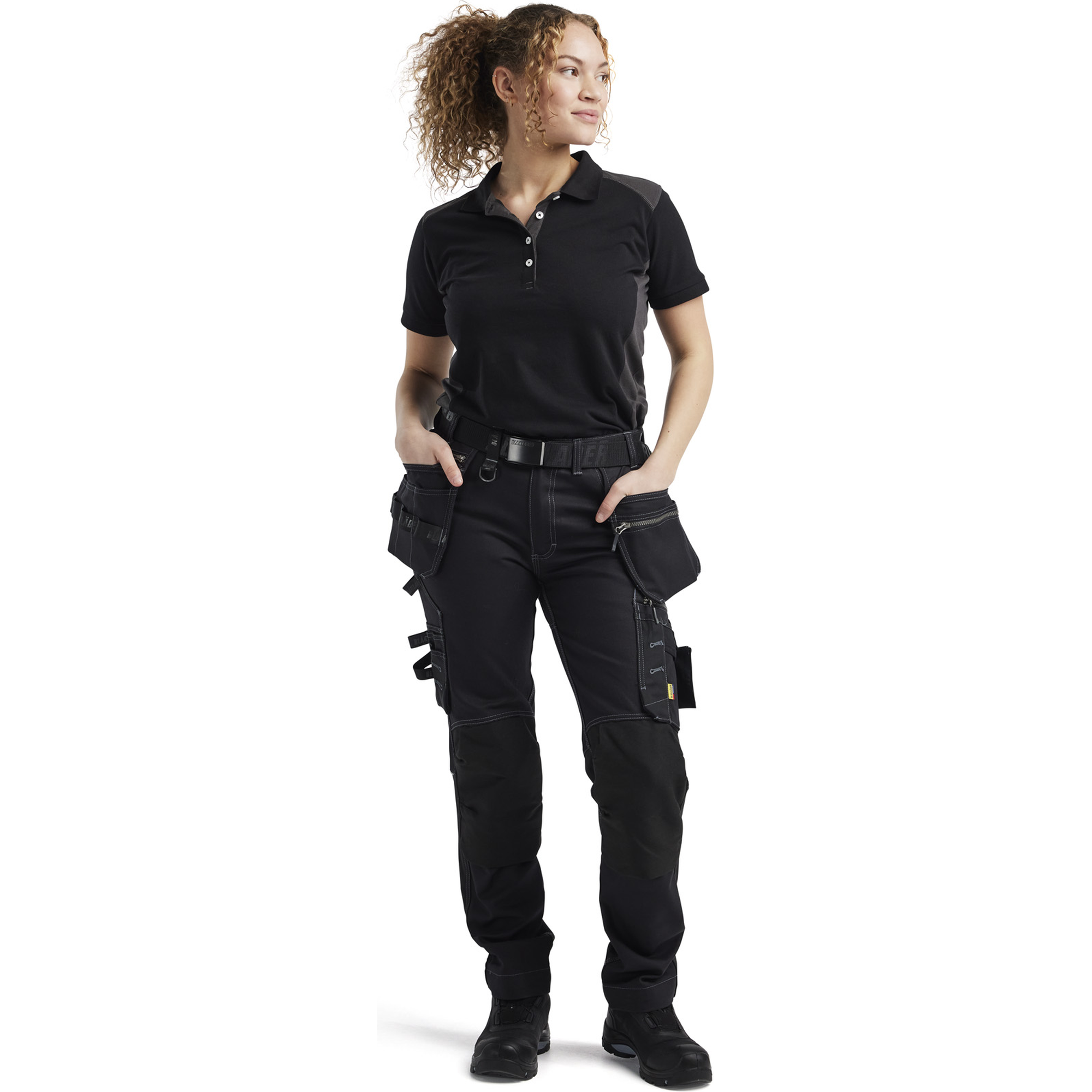Blaklader Ladies Polo Shirt, Black/Dark Grey (5)