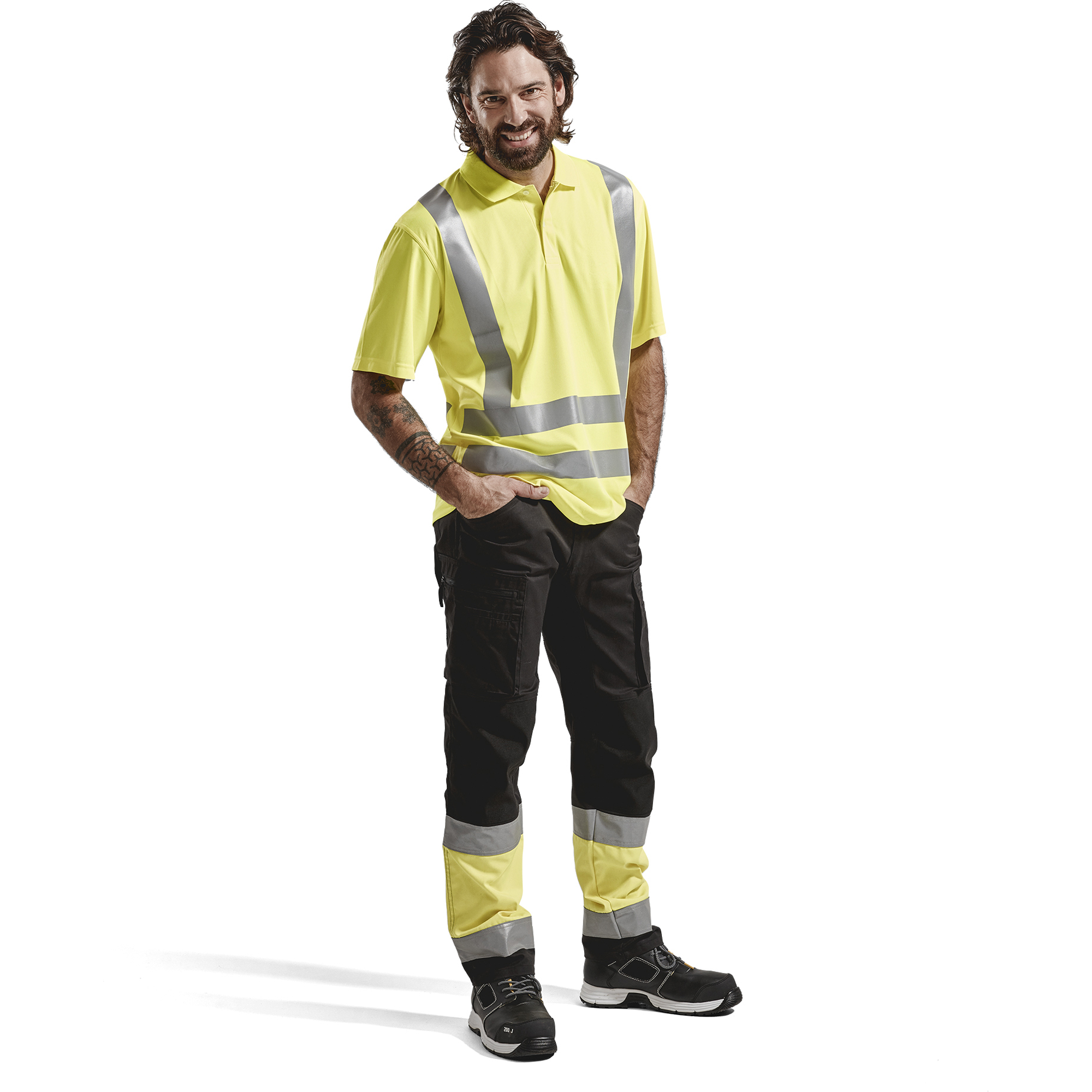 Blaklader High Vis UV Protection Polo Shirt, Yellow (5)