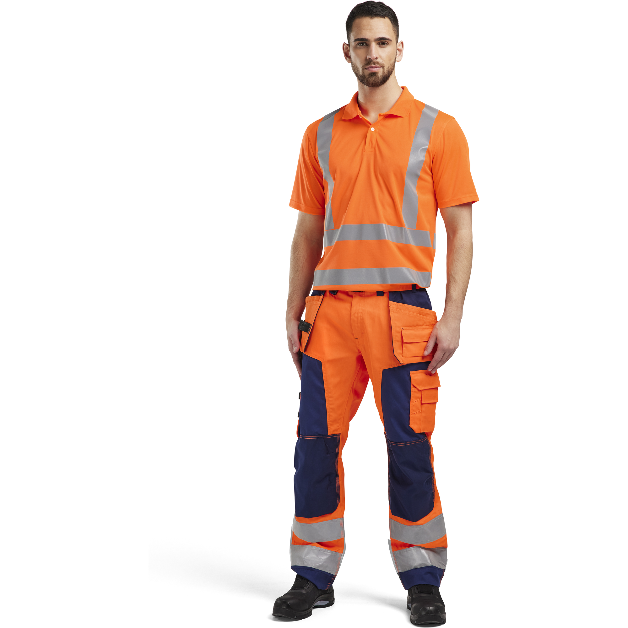 Blaklader High Vis UV Protection Polo Shirt, Orange (5)