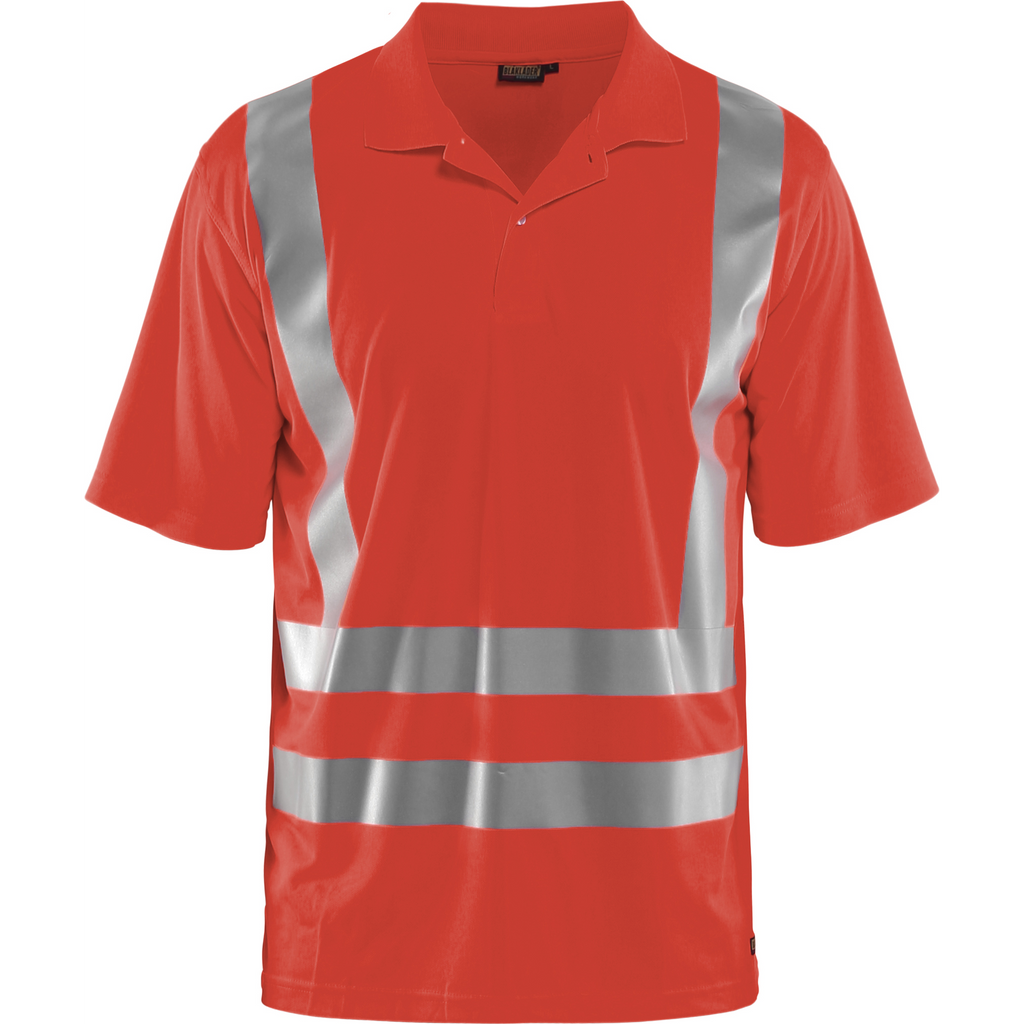 Blaklader High Vis UV Protection Polo Shirt, Red