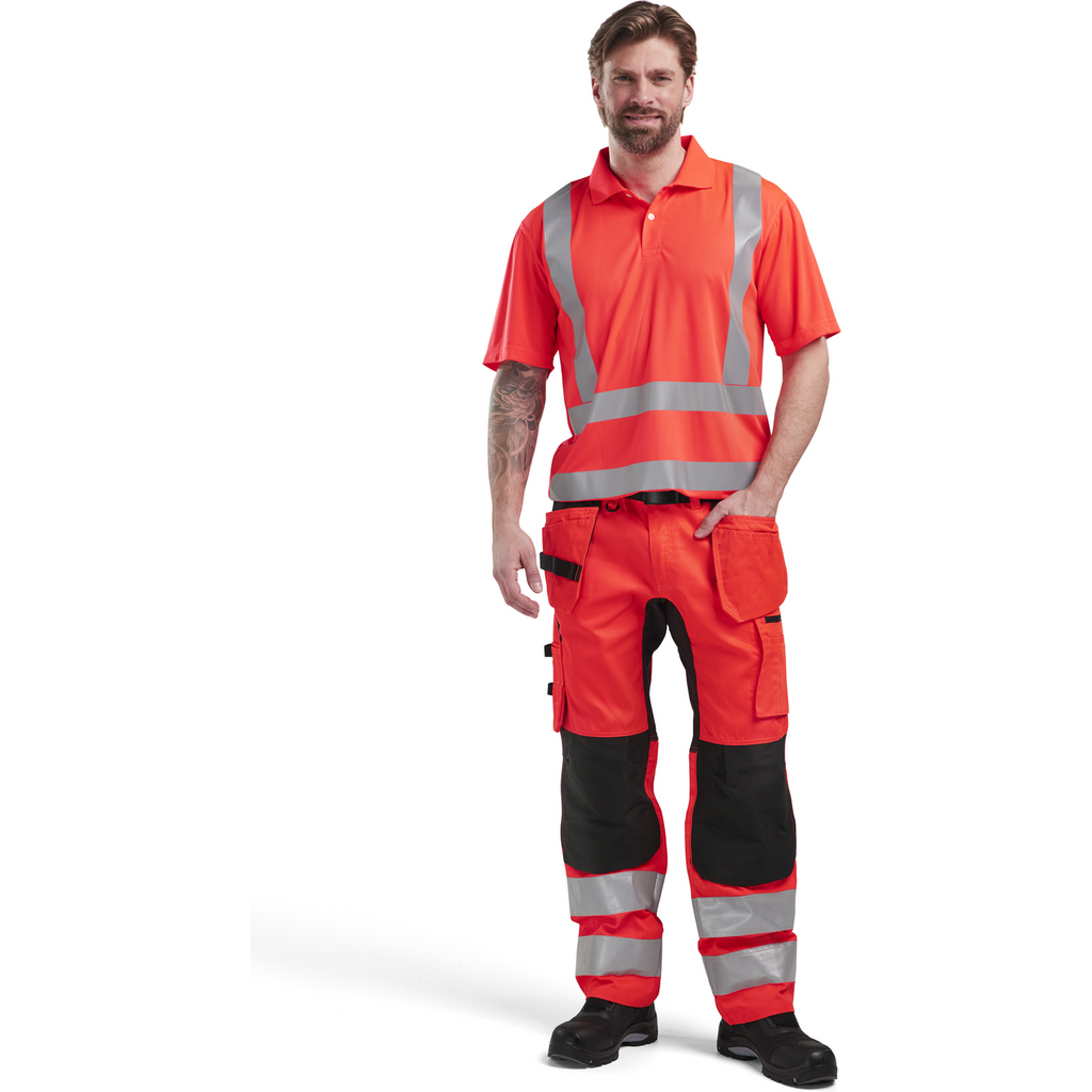 Blaklader High Vis UV Protection Polo Shirt, Red (5)