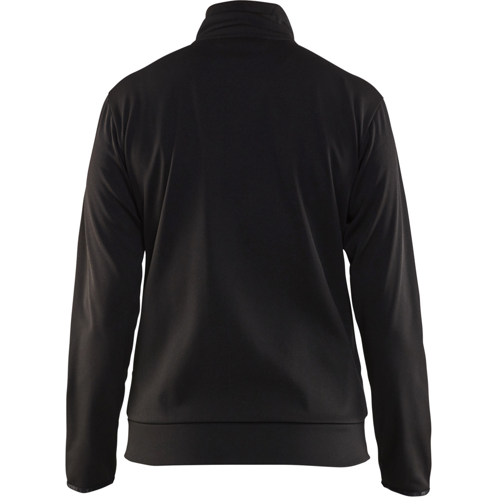 Blaklader Ladies Zip Sweatshirt, Black/Red (4)