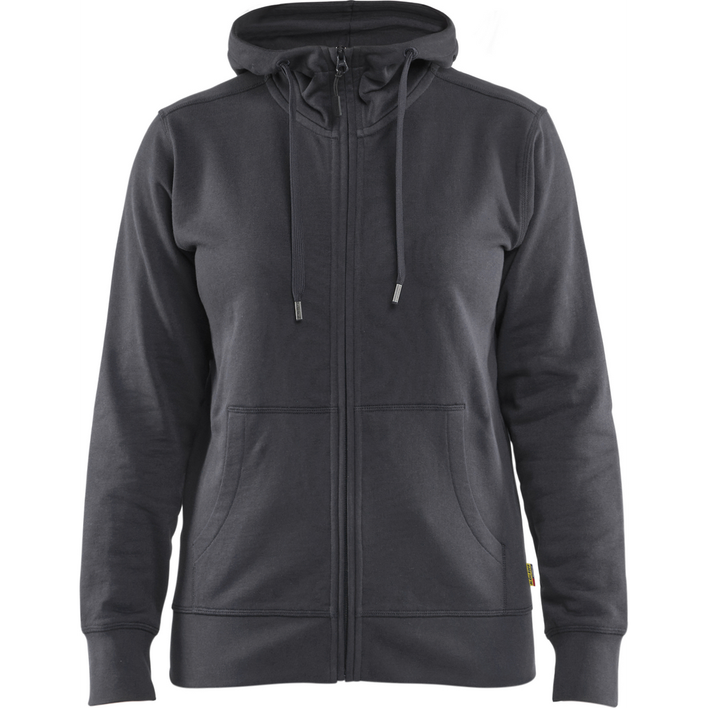 Blaklader Ladies Zip Hoodie, Mid Grey