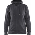 Blaklader Ladies Zip Hoodie, Mid Grey