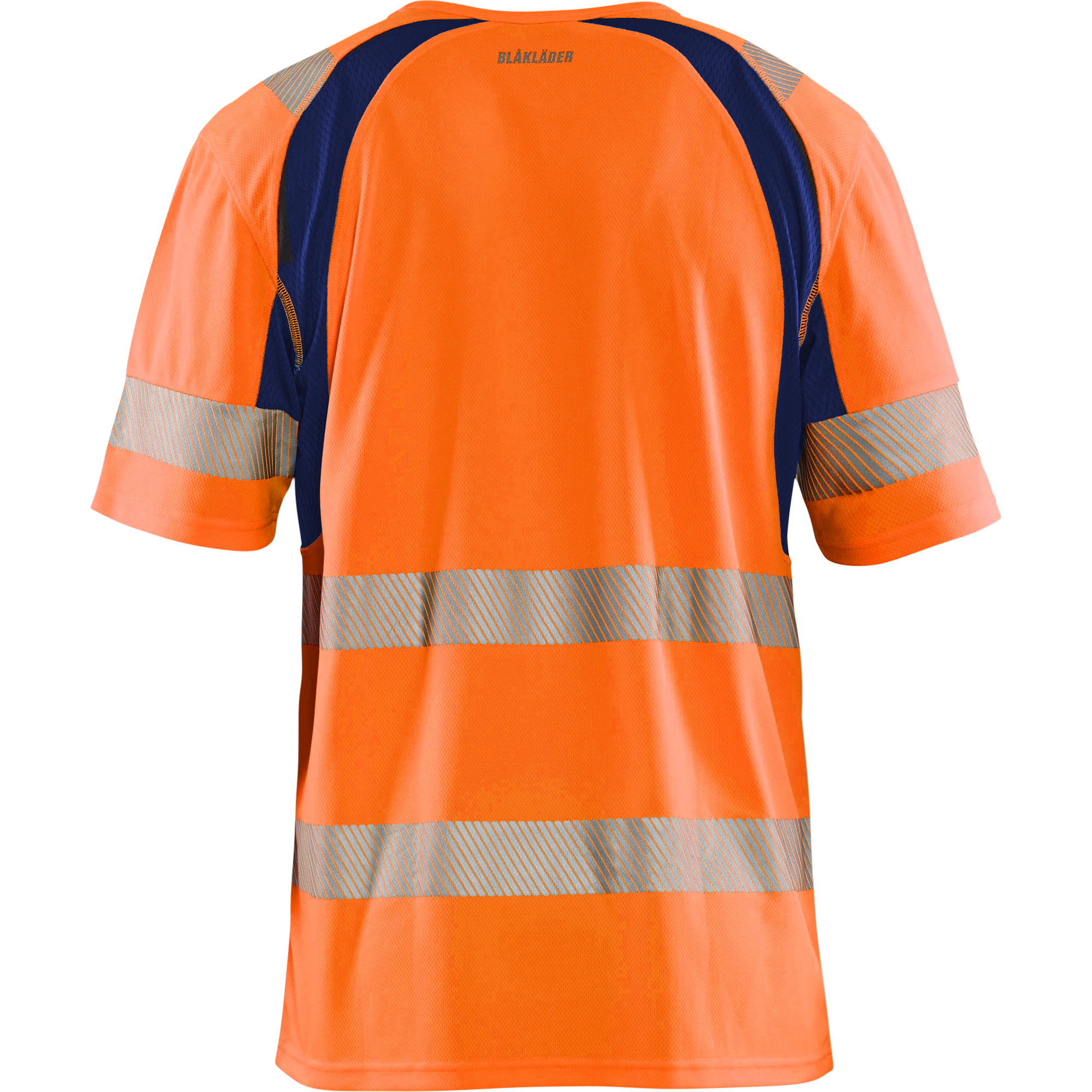 Blaklader High Vis UV Protection T-Shirt, Orange/Navy Blue (4)