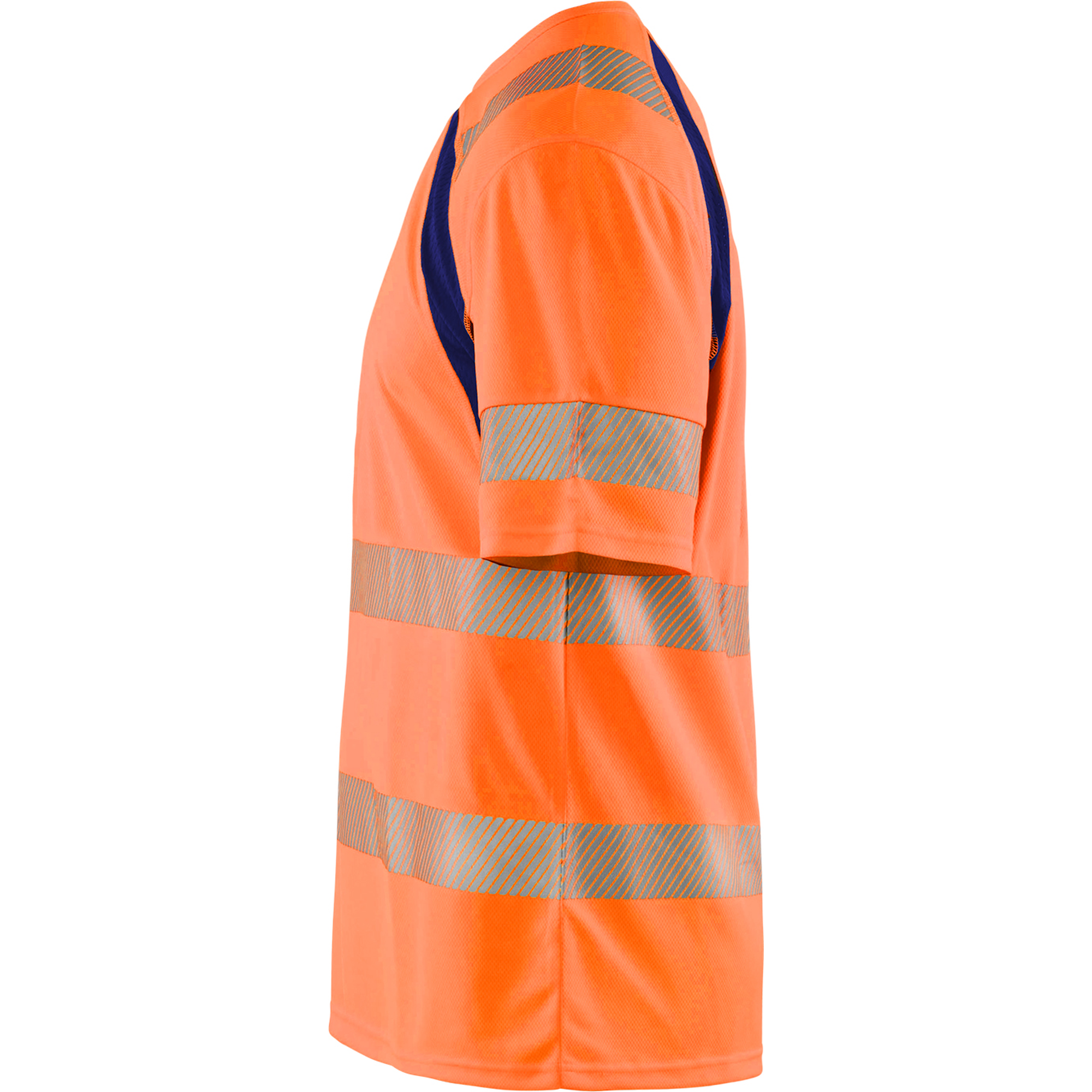 Blaklader High Vis UV Protection T-Shirt, Orange/Navy Blue (3)