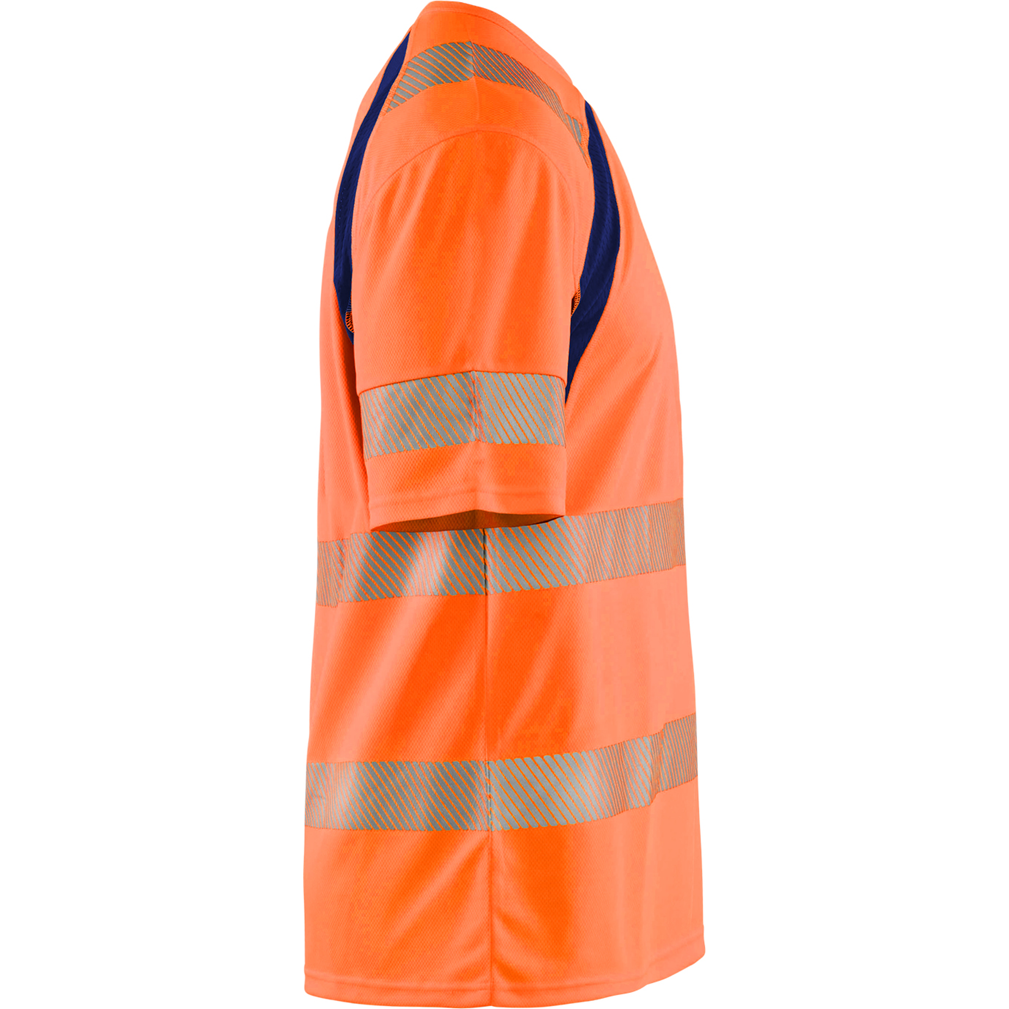 Blaklader High Vis UV Protection T-Shirt, Orange/Navy Blue (2)