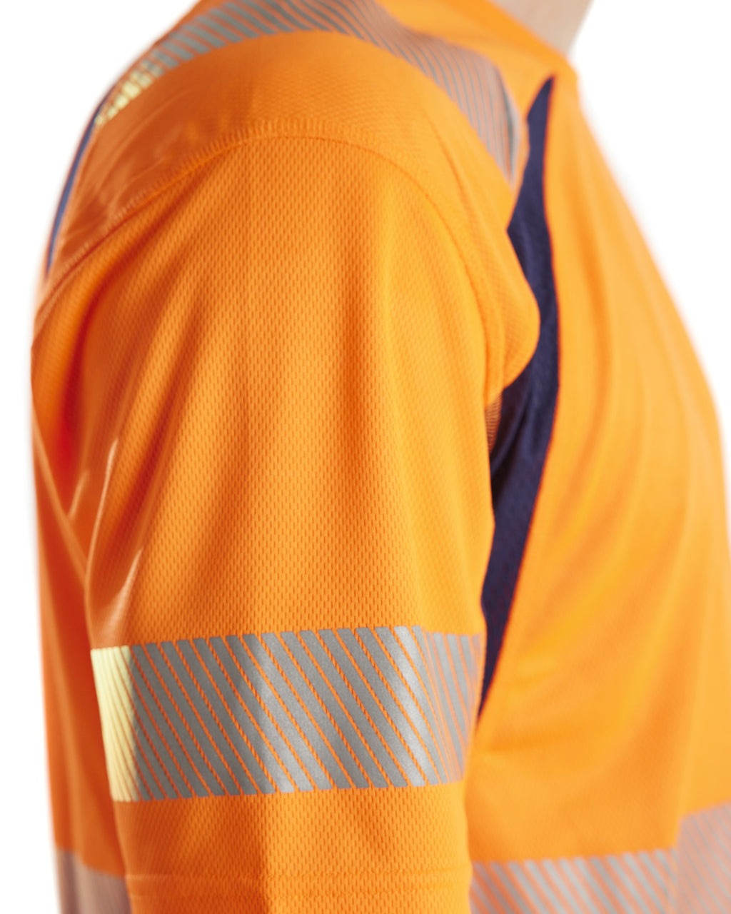 Blaklader High Vis UV Protection T-Shirt, Orange/Navy Blue (6)