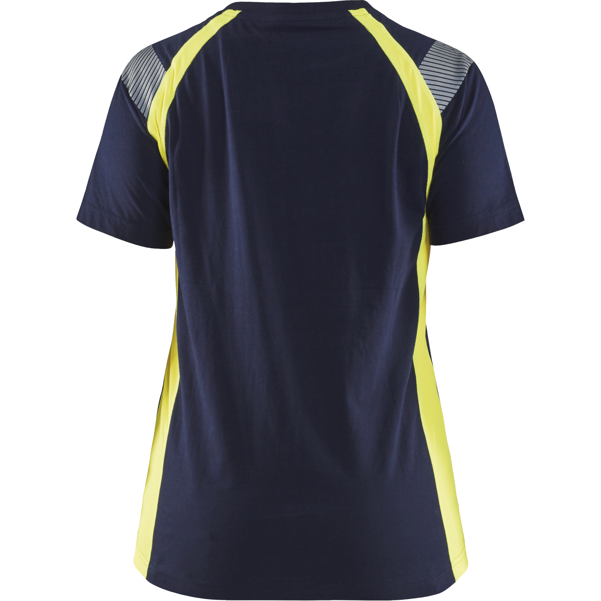 Blaklader Women's T-Shirt, Navy Blue/Yellow (4)