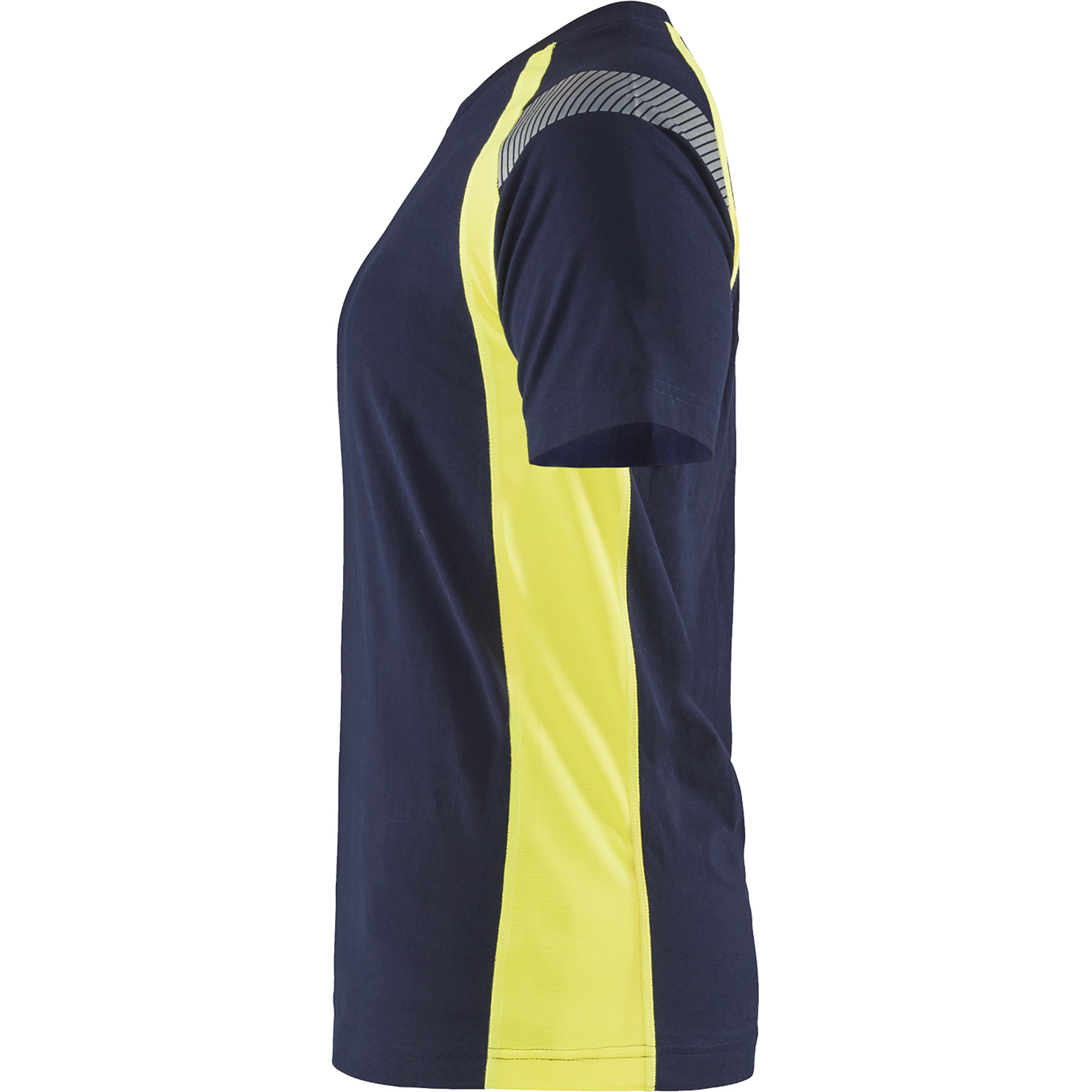Blaklader Women's T-Shirt, Navy Blue/Yellow (3)