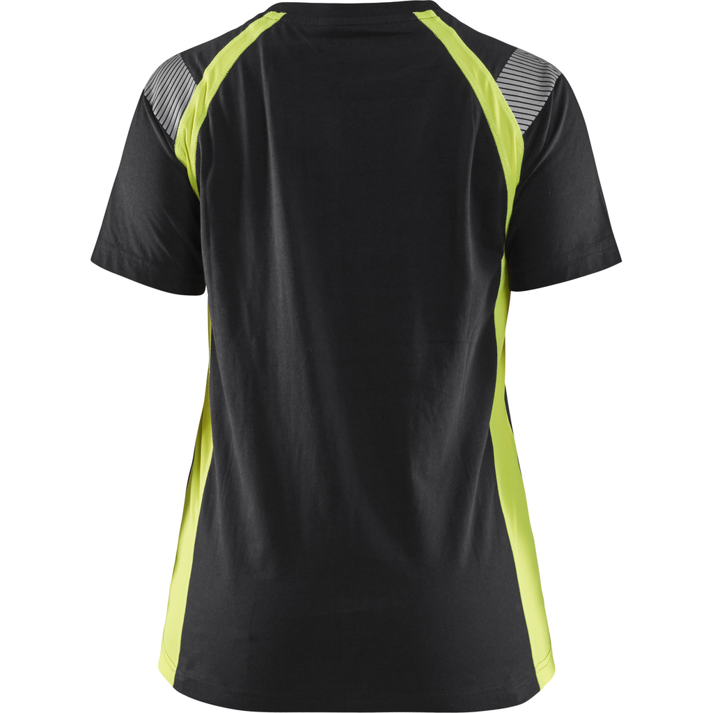 Blaklader Ladies T-Shirt, Black/Yellow (4)