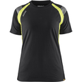 Blaklader Ladies T-Shirt, Black/Yellow
