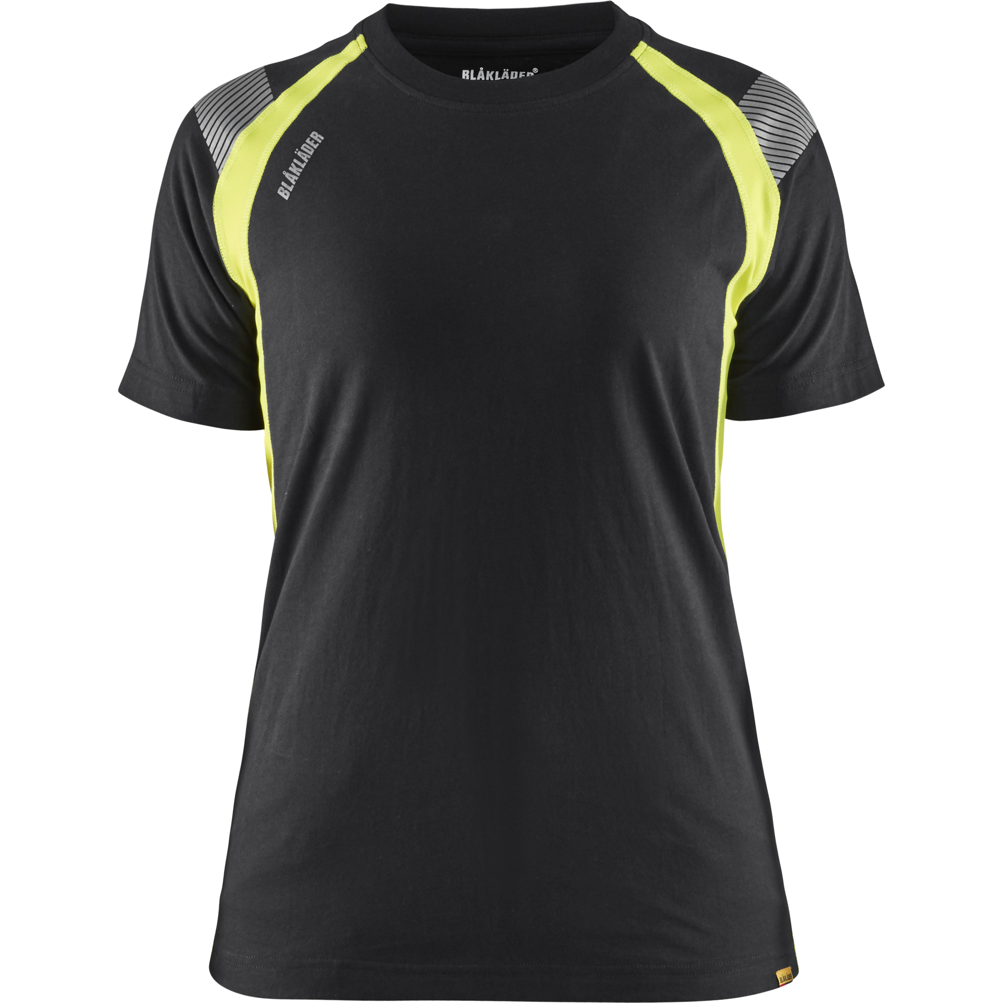 Blaklader Ladies T-Shirt, Black/Yellow