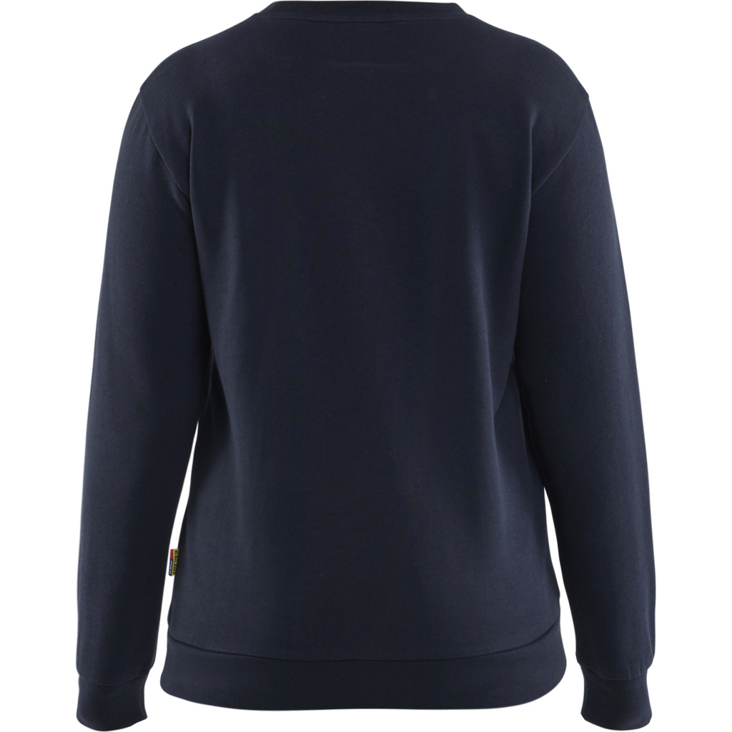 Blaklader Women's Sweatshirt, Dark Navy/Yellow (4)