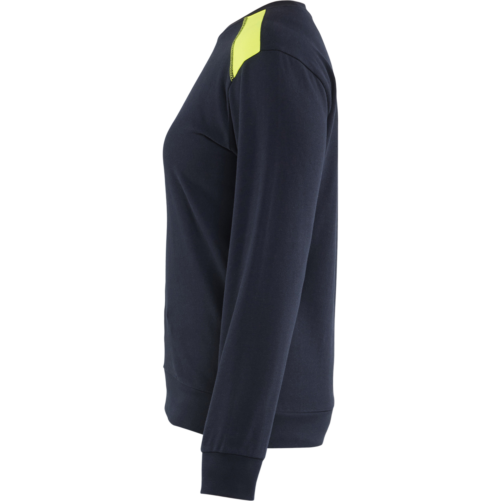 Blaklader Women's Sweatshirt, Dark Navy/Yellow (3)