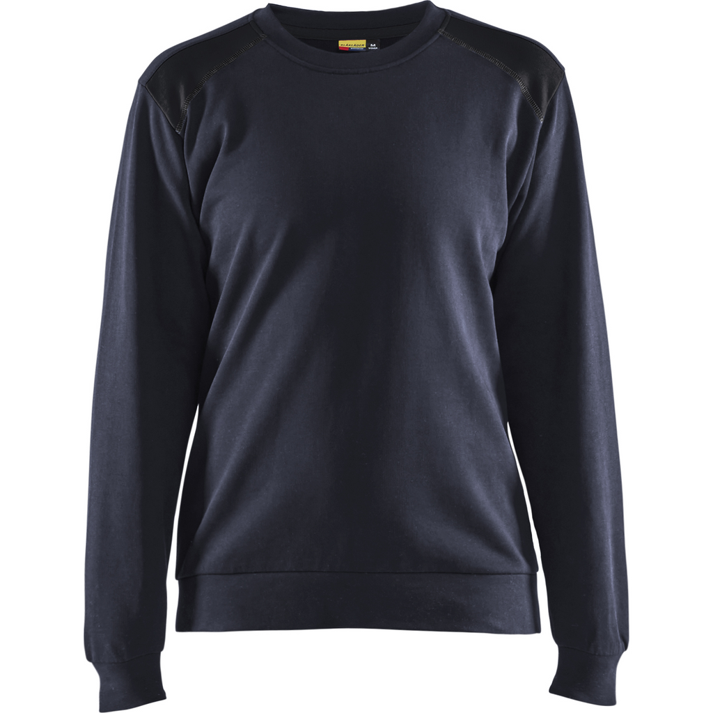 Blaklader Ladies Sweatshirt, Dark Navy/Black