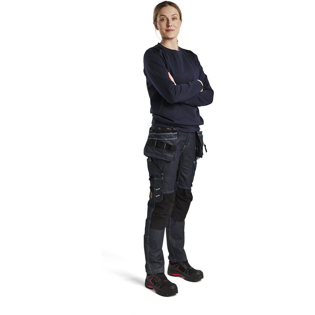 Blaklader Ladies Sweatshirt, Dark Navy/Black (5)