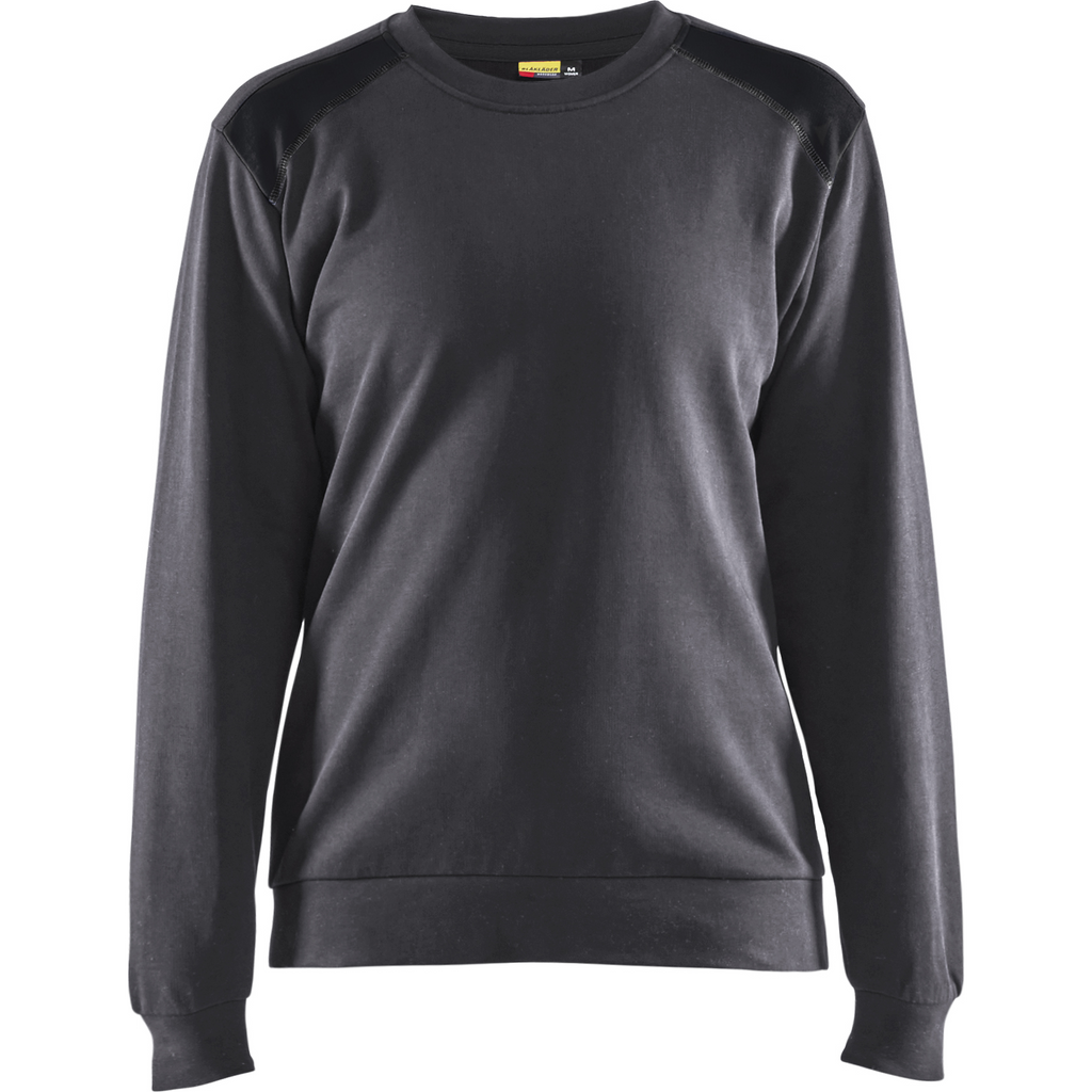 Blaklader Ladies Sweatshirt, Medium Grey/Black