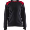 Blaklader Women's Sweatshirt, Black/Red