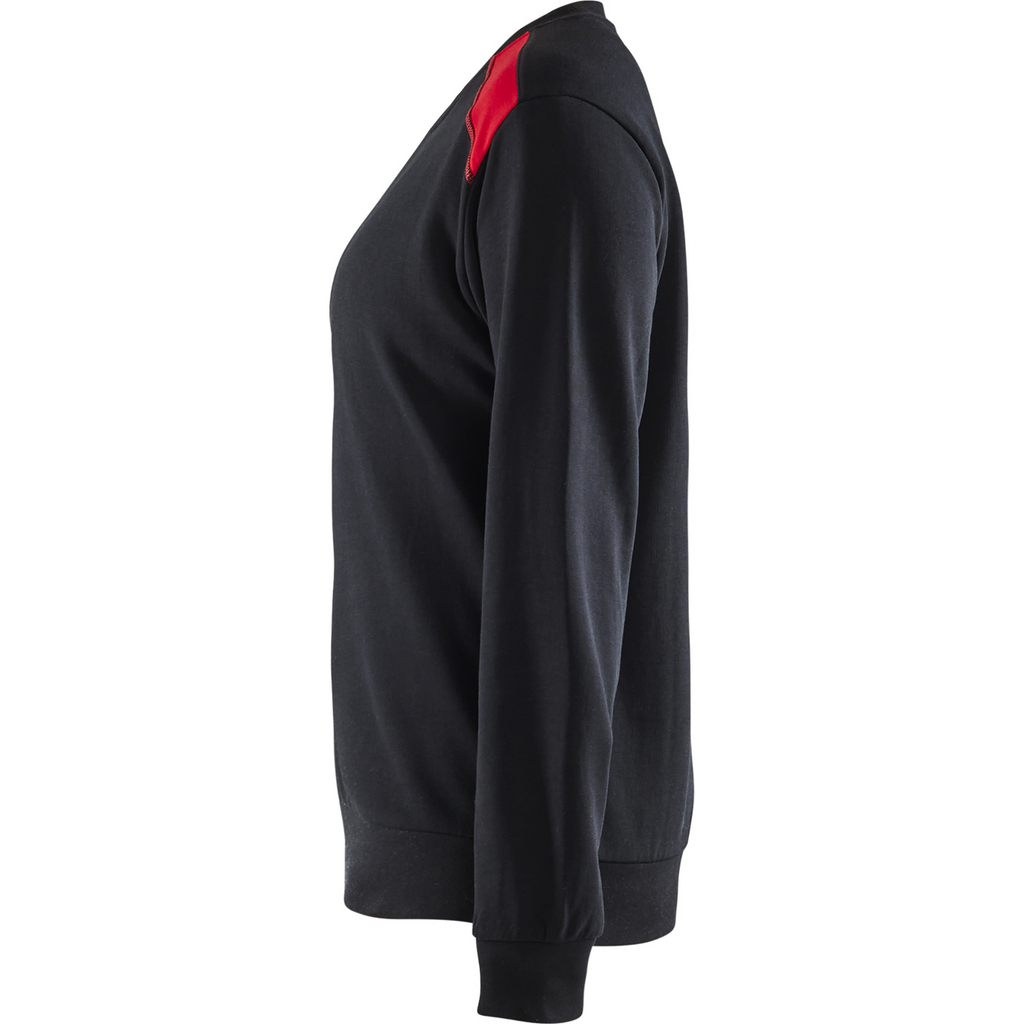 Blaklader Women's Sweatshirt, Black/Red (3)