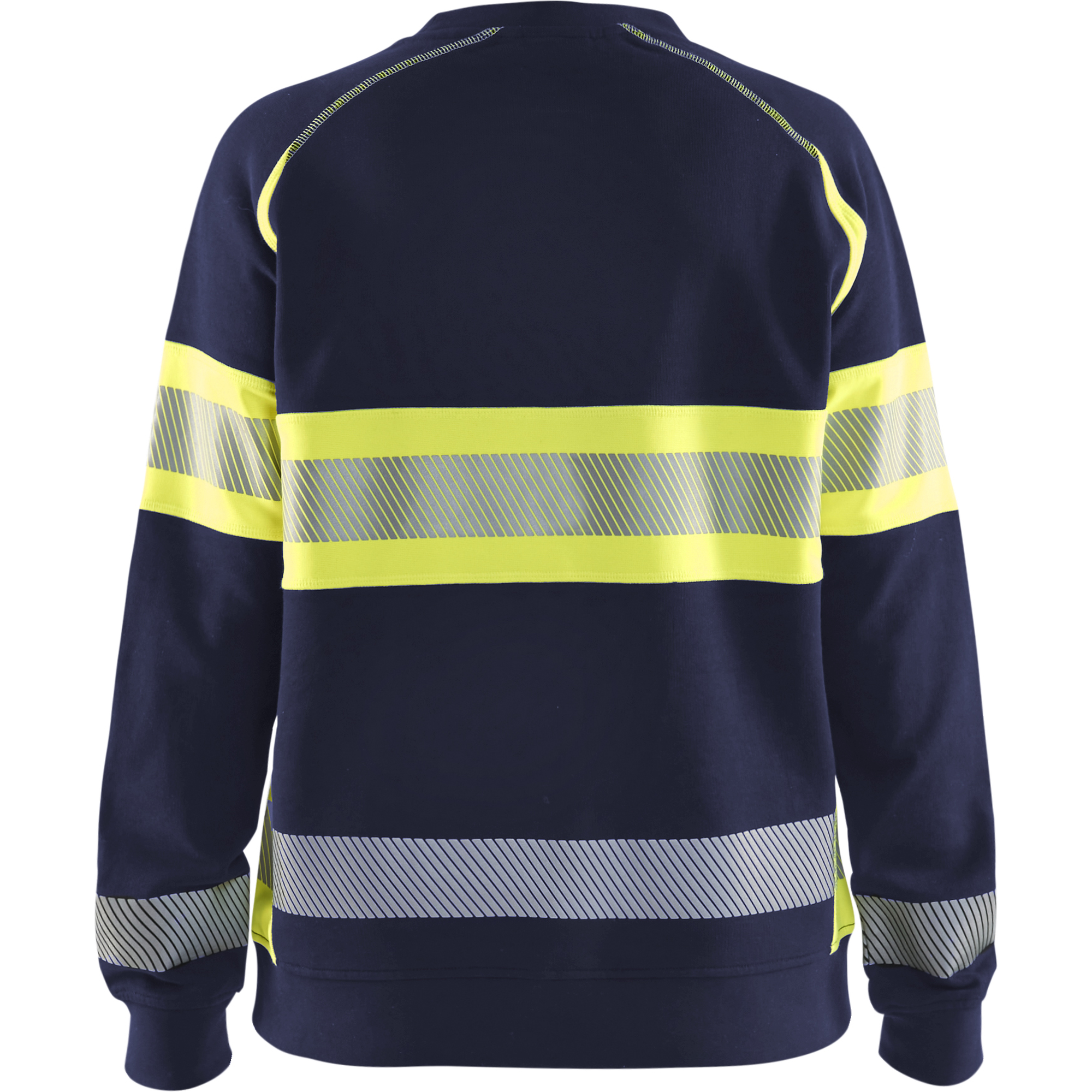 Blaklader High Vis Ladies Sweatshirt, Navy Blue/ Yellow (4)