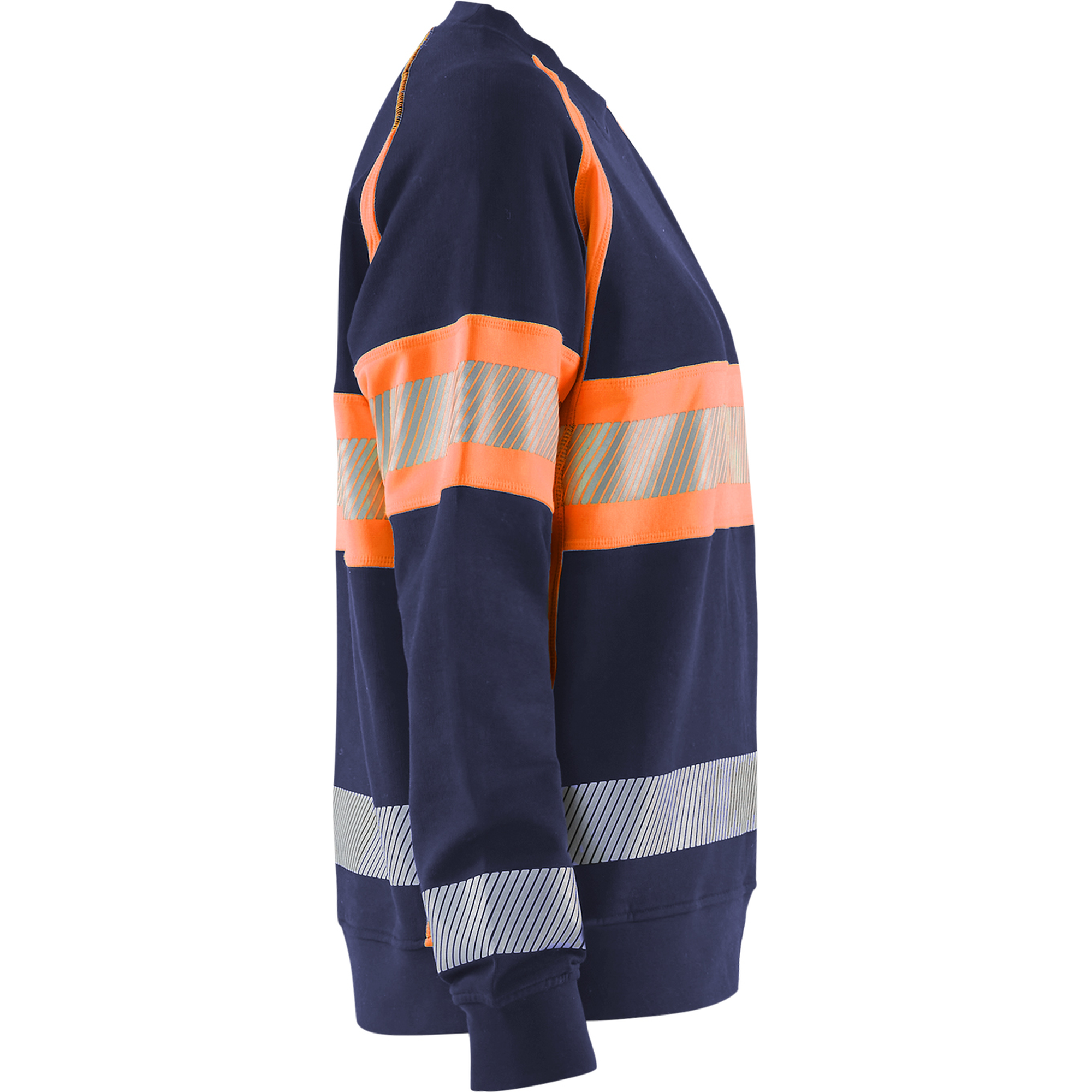 Blaklader High Vis Women's Sweatshirt, Navy Blue/Orange (2)