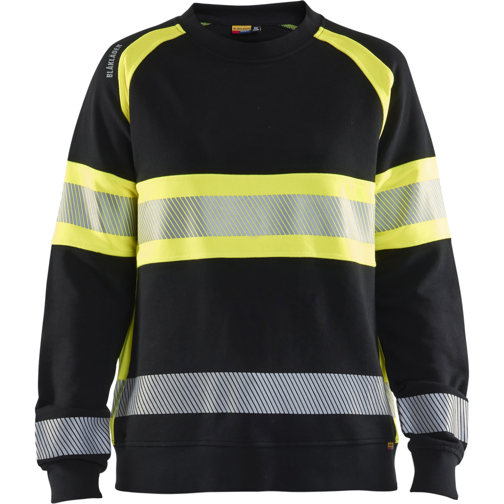 Blaklader High Vis Women's Sweatshirt, Black/Yellow