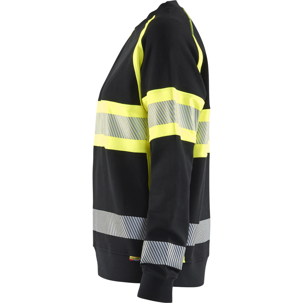 Blaklader High Vis Women's Sweatshirt, Black/Yellow (3)