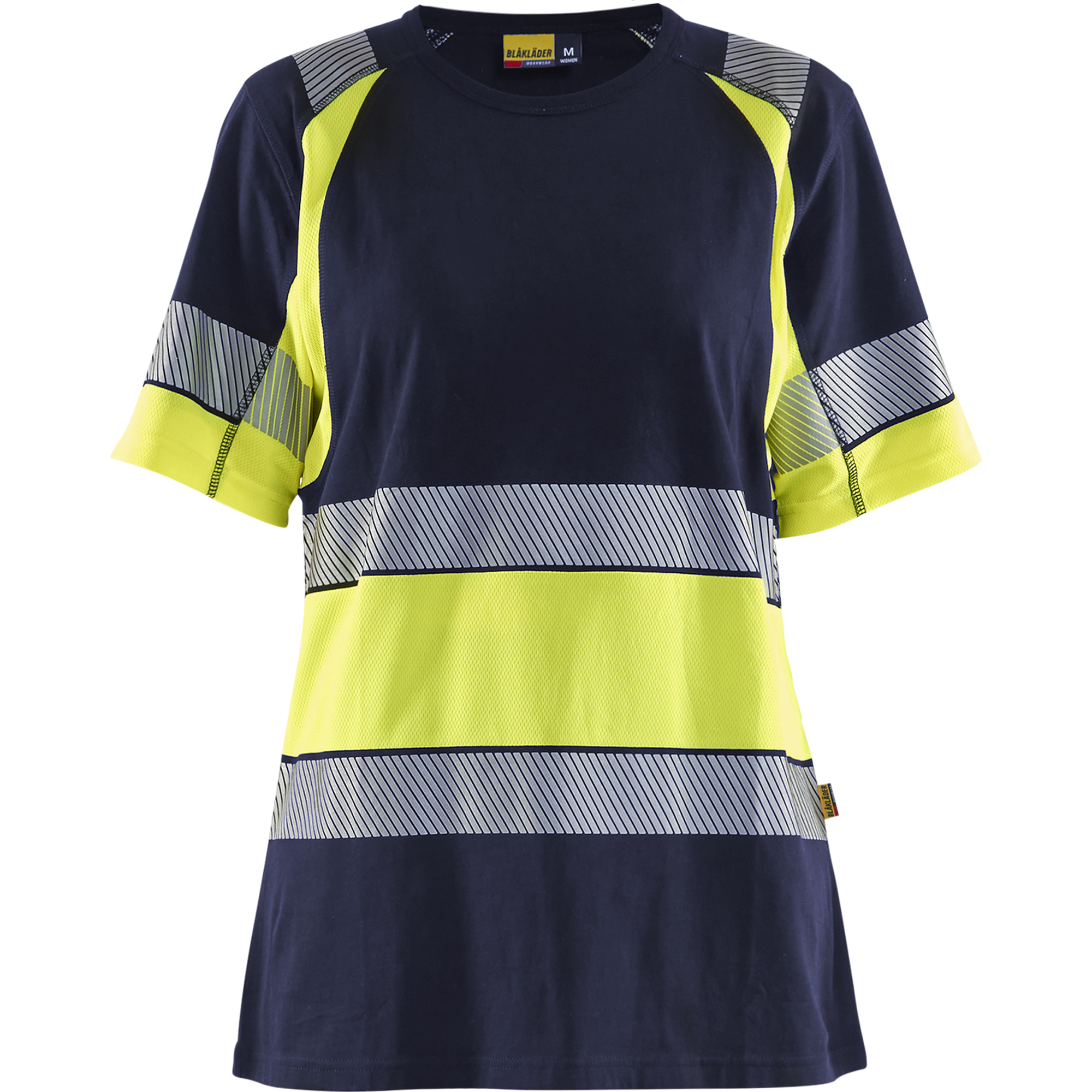 Blaklader High Vis Women's T-Shirt, Navy Blue/Yellow
