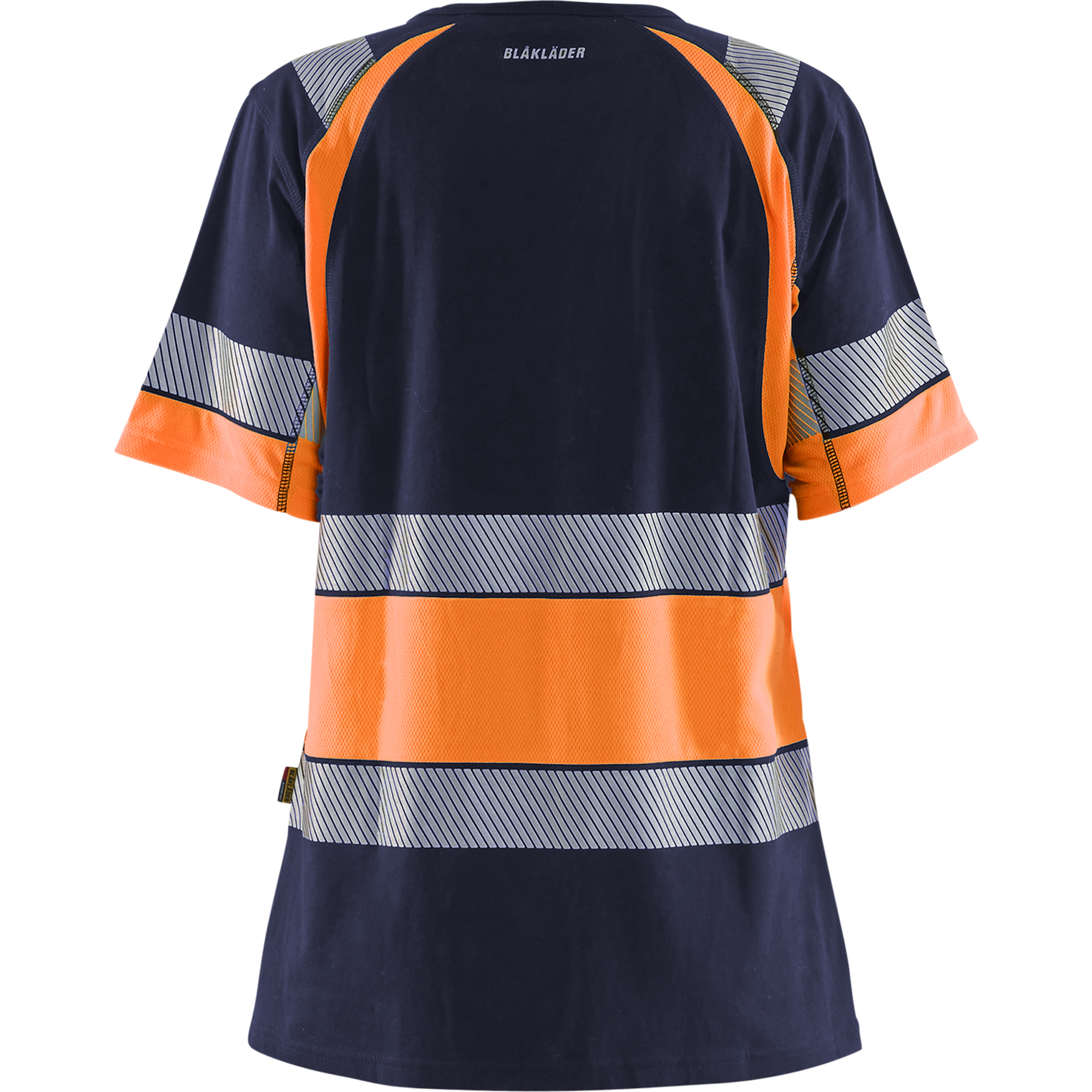 Blaklader High Vis Ladies T-Shirt, Navy Blue/Orange (4)