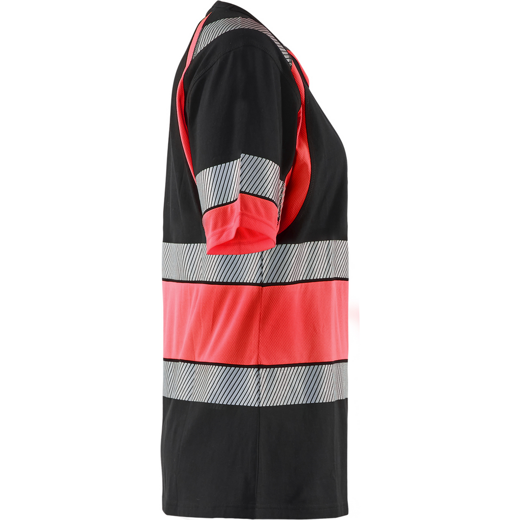 Blaklader High Vis Women's T-Shirt, Black/High Vis Red (2)