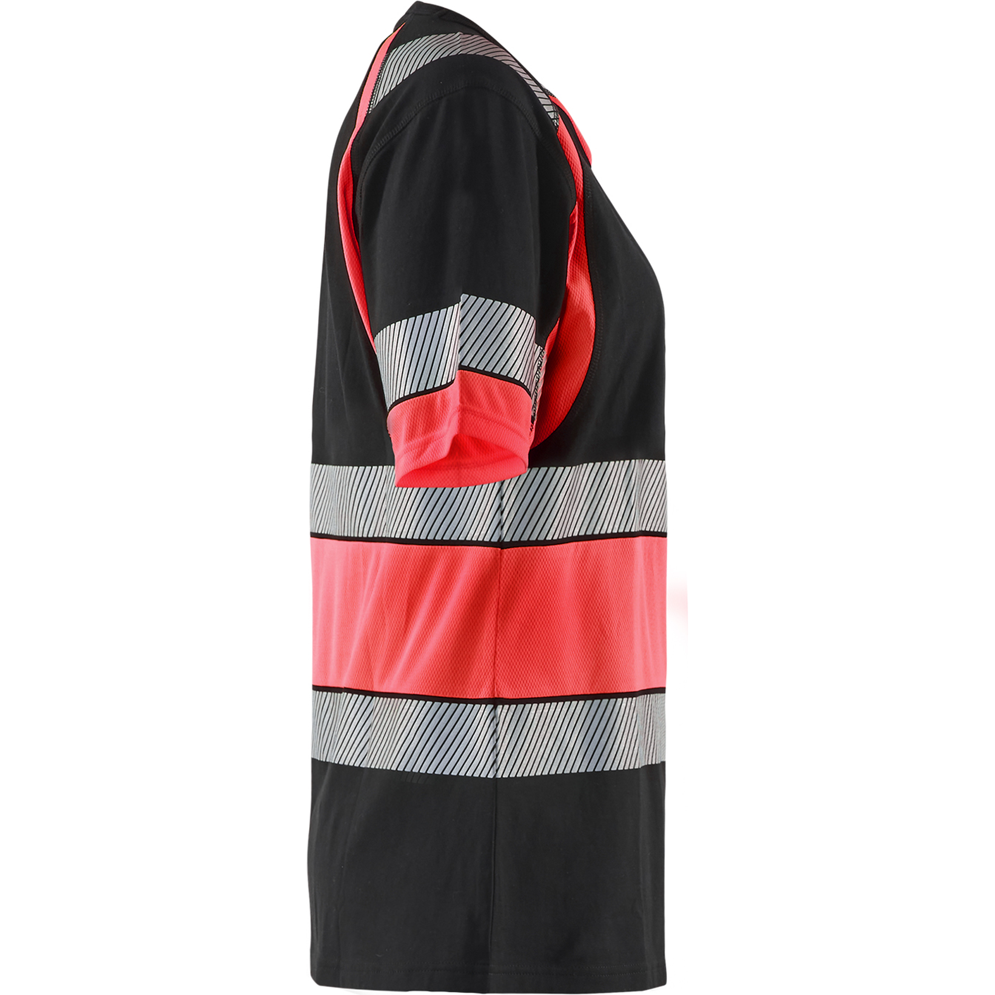 Blaklader High Vis Women's T-Shirt, Black/High Vis Red (2)