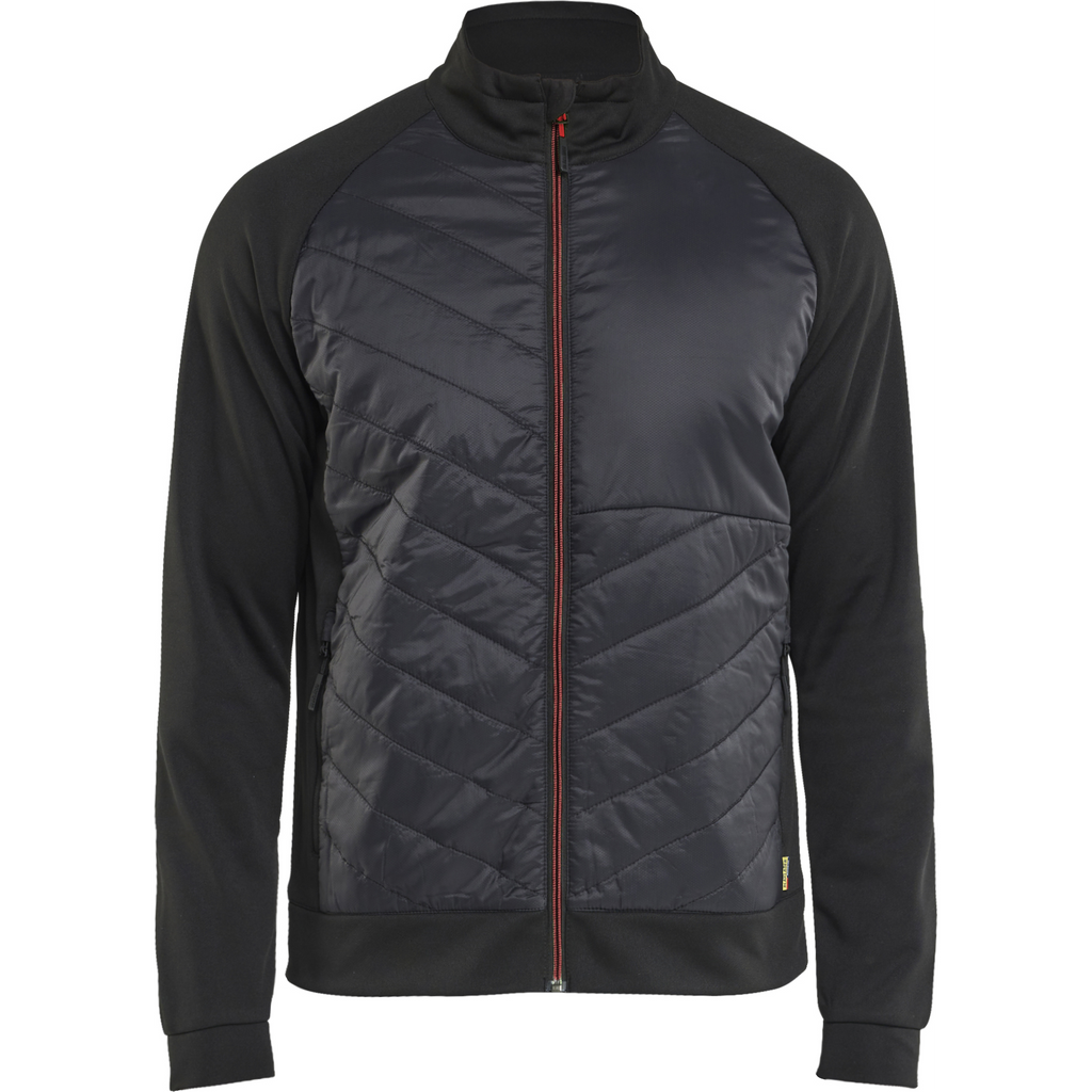 Blaklader Hybrid Sweatshirt, Black/Red
