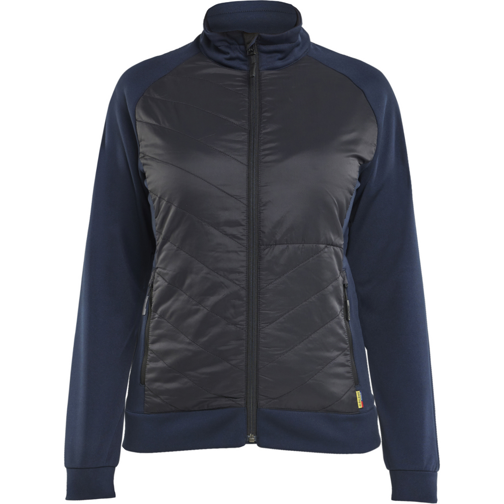Blaklader Women's Hybrid Sweater, Dark Navy/Black