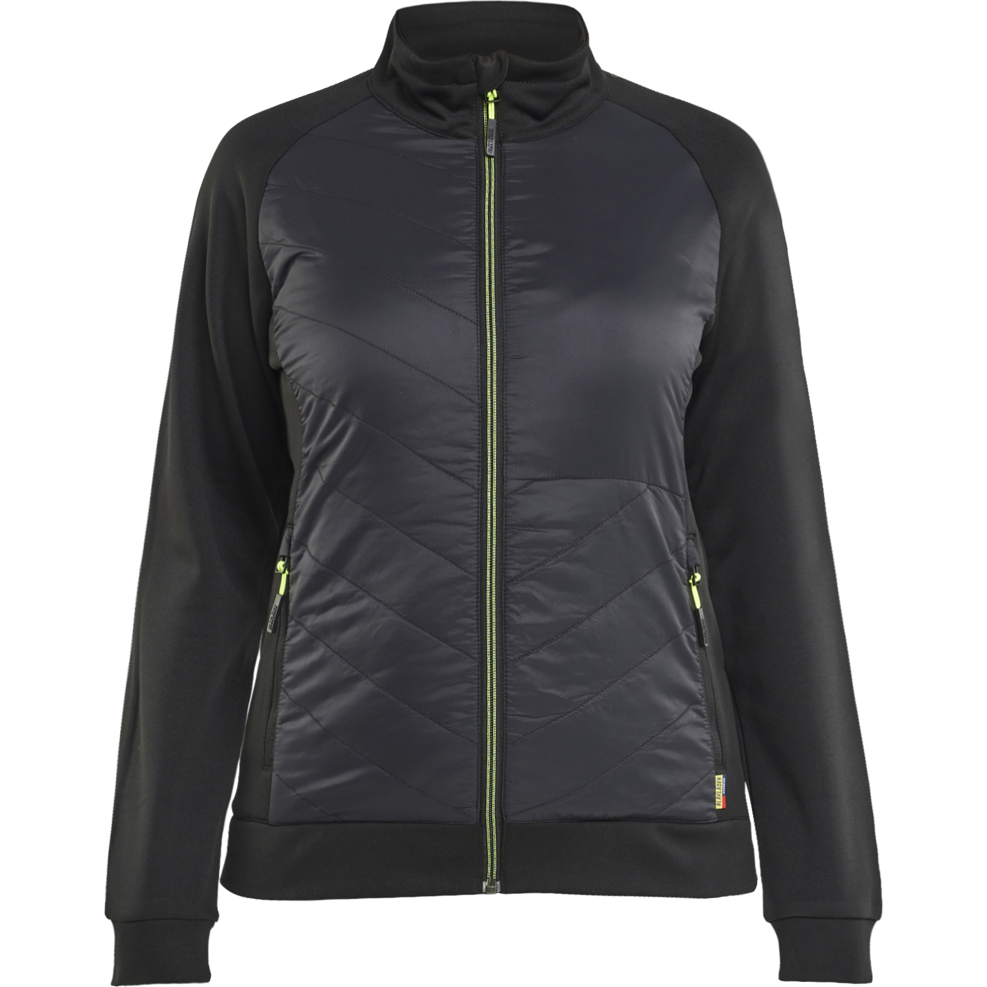 Blaklader Ladies Hybrid Sweater, Black/Yellow