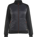 Blaklader Ladies Hybrid Sweatshirt, Black/Red