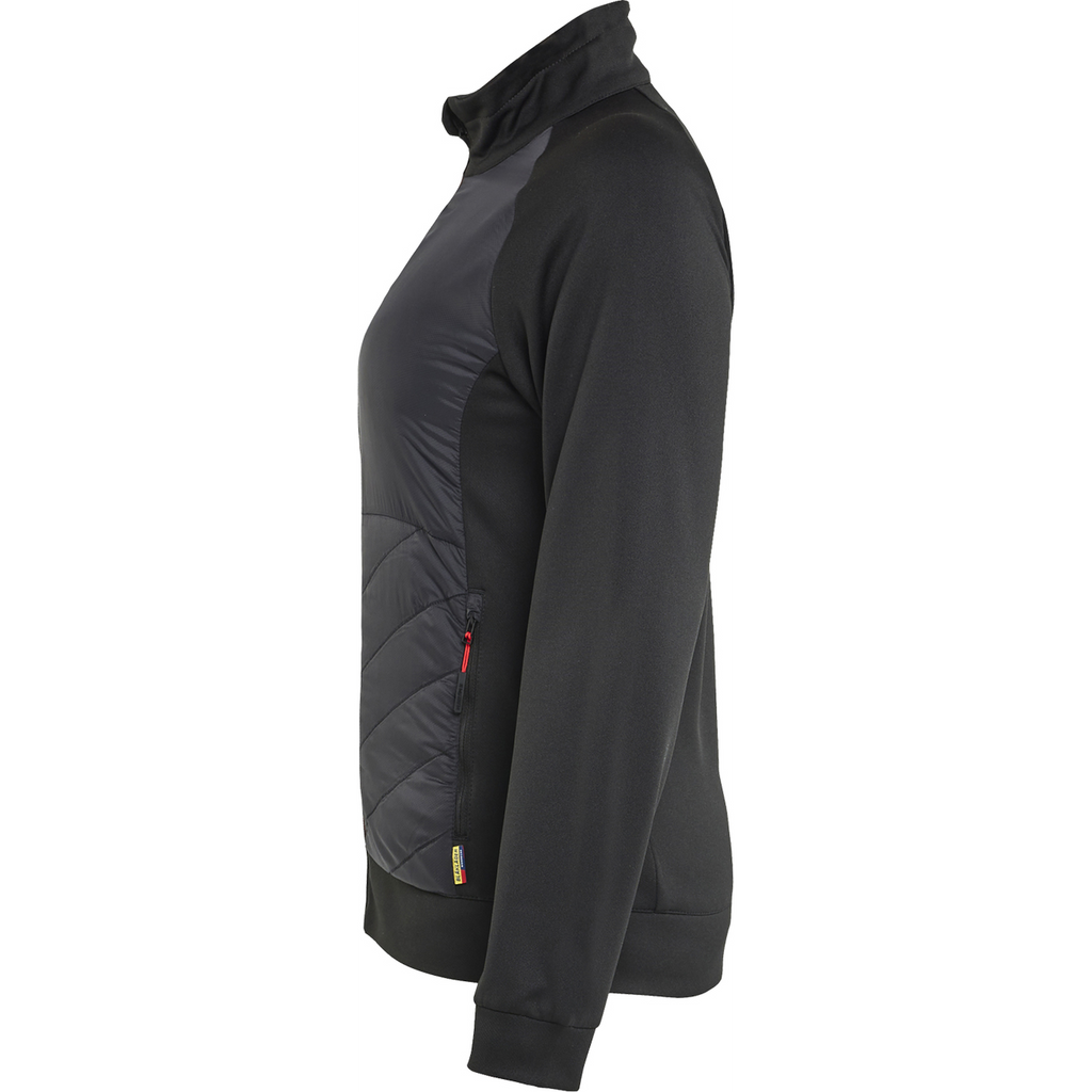 Blaklader Ladies Hybrid Sweatshirt, Black/Red (3)